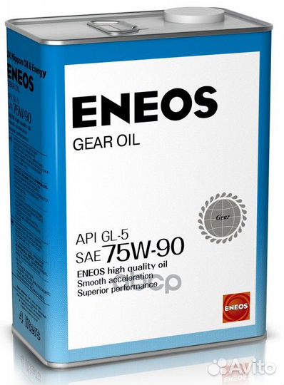 Масло трансмиссионное eneos OIL1370 (75W90 4L Gear