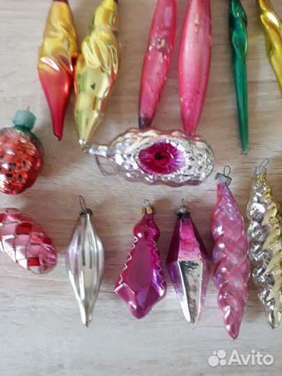 Ёлочные игрушки, сосульки