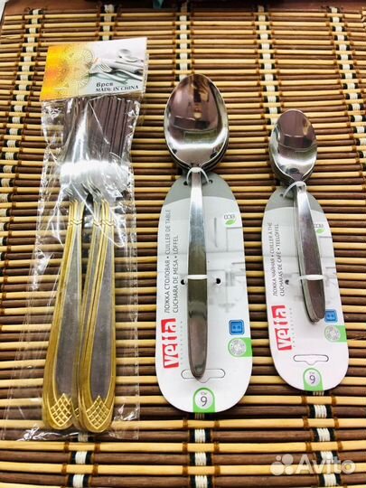 Набор вилок и ложек (новый)