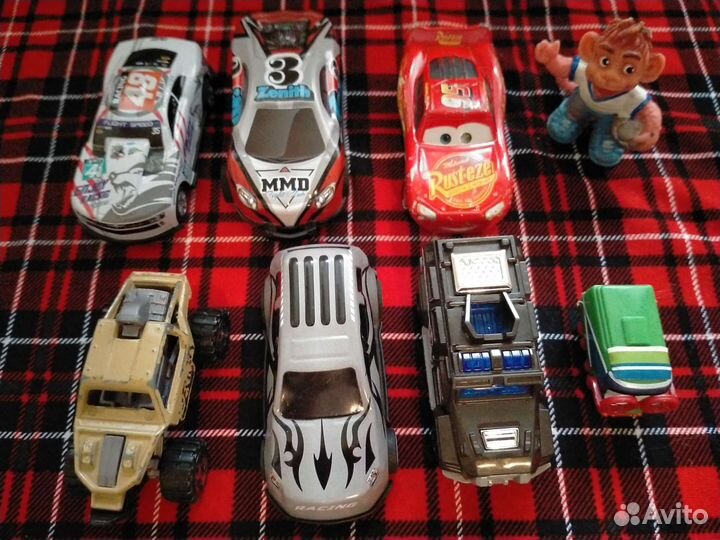 Большая пожарная и металлические машинки пакетом