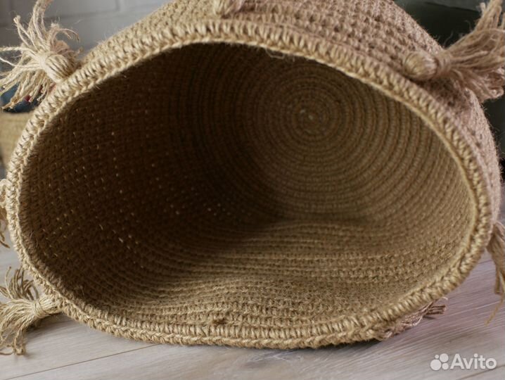 Корзина из джута большая