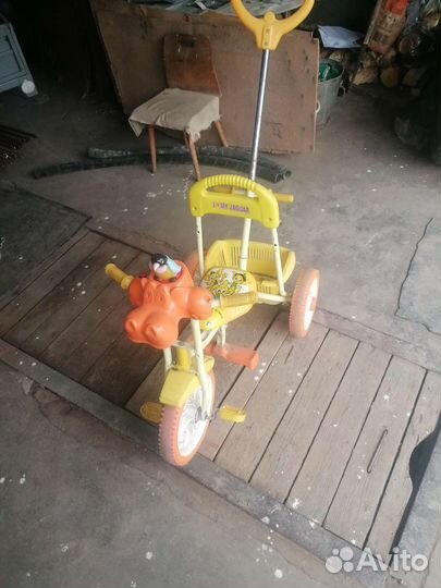 Велосипед с ручкой