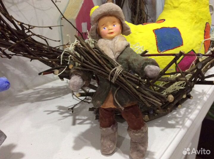 Ватные игрушки ручной работы