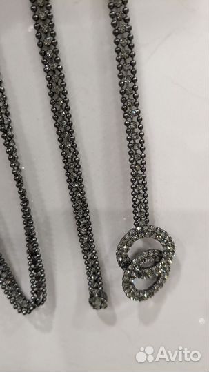 Пояс цепочка с кристаллами стразами