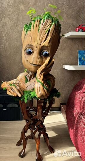 Кашпо для цветов напольное горшок Грут groot