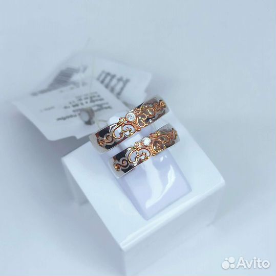 Золотое обручальное кольцо 585