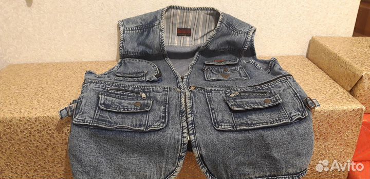 Мужские джинсы, жилет джинс