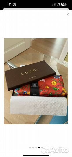 Платок Gucci шелковый 90*90