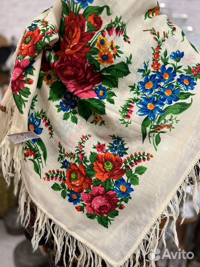 Платок палантин шерсть