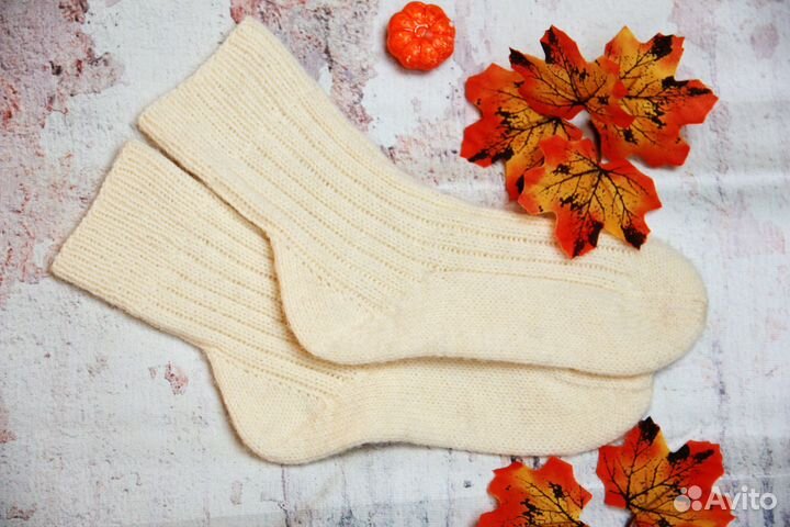 Носки вязаные шерстяные женские