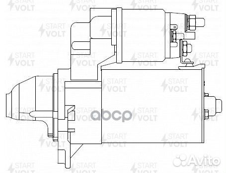 Стартер для а/м Opel Astra J (10) /Corsa D (09