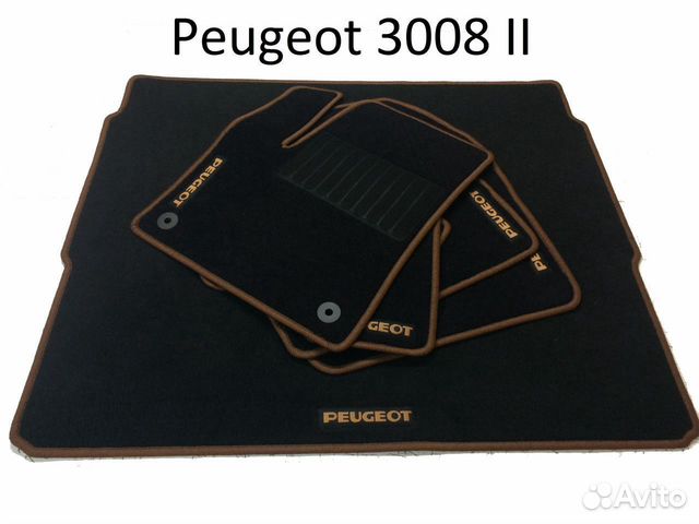 Коврики Peugeot 3008 II 2016-н.в. ворсовые