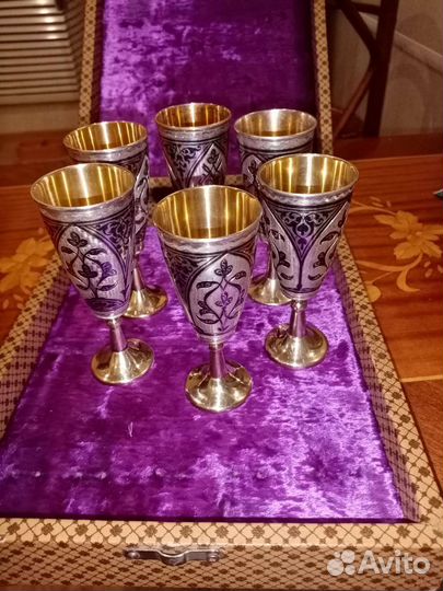 Серебро рюмки бокалы