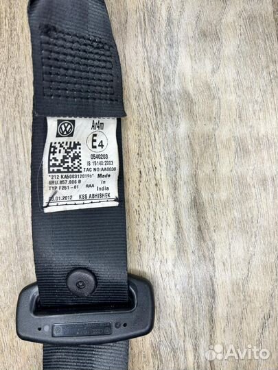 Ремень безопасности задний правый Volkswagen Polo