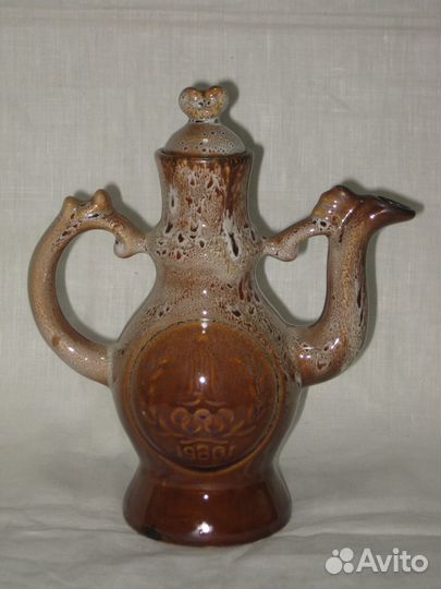 Чайник заварочный. Олимпиада-80. Керамика. СССР