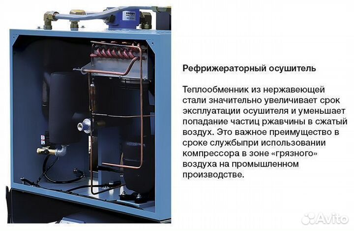 Компрессор 15 кВт винтовой на ресивере