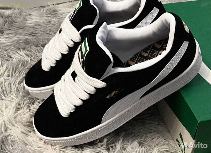 Кроссовки мужские Puma Suede XL “Black White “