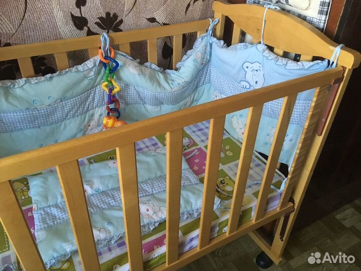 Кровать детская, качество 5+ ортопедический матрас