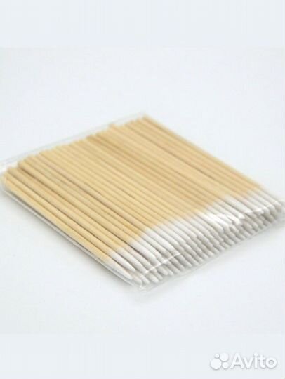 Тонкие ватные палочки для маникюра, бровистов