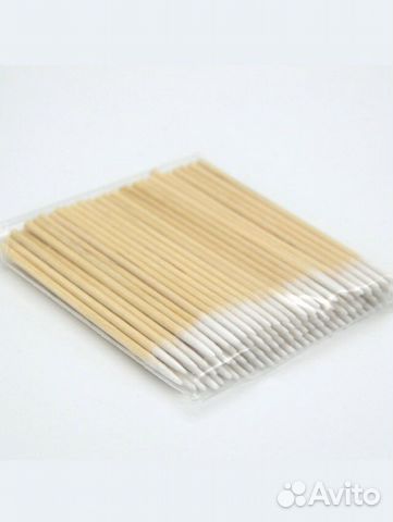 Тонкие ватные палочки для маникюра, бровистов