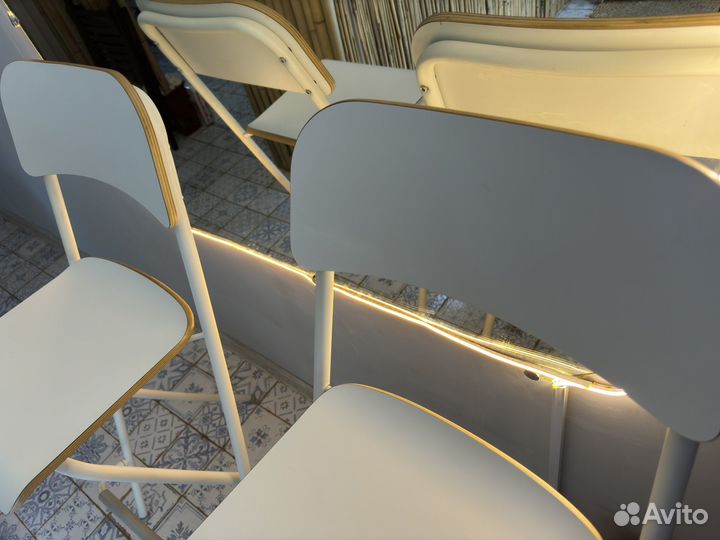 Барные стулья IKEA белые