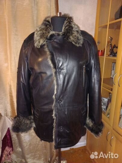 Дубленка натуральная мужская 66 размер