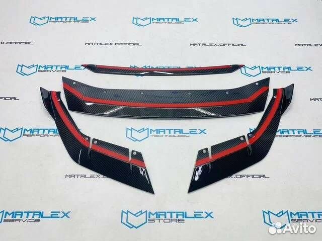 Сплиттер BMW M5 F90 рестайлинг, сухой карбон