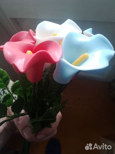 Цветы из мыла,каллы