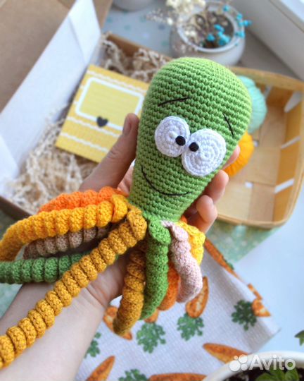 Игрушка для новорождённых Осьминог