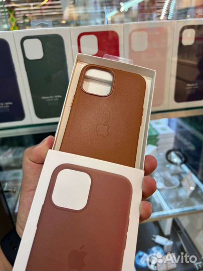 Чехол на iPhone 12 pro max коричневый