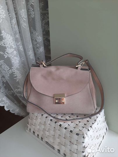 Сумка zara пудра