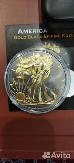 1 доллар 2021 Шагающая Свобода. Серебро