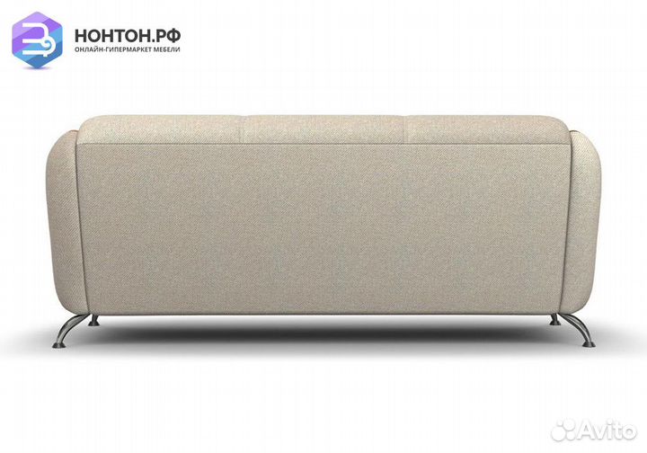 Диван книжка Вега-8 светло-бежевый / коричневый