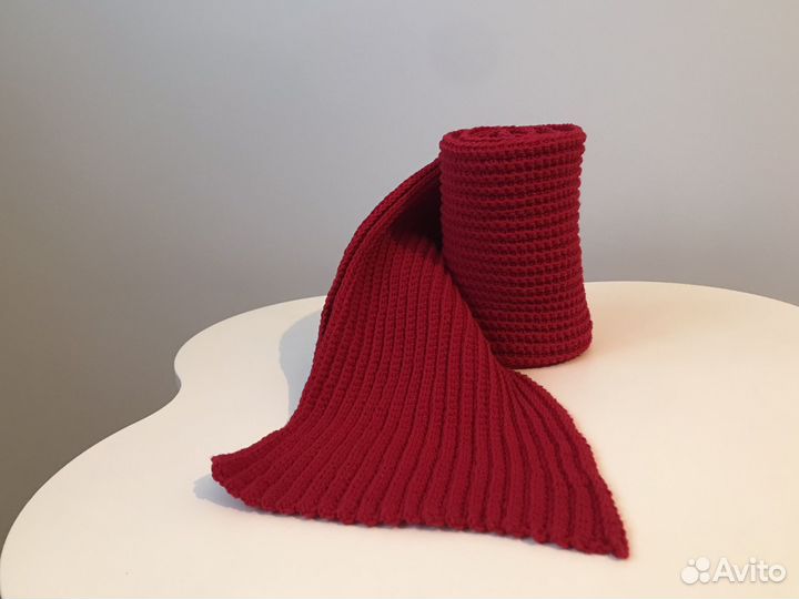 Шарф вязаный женский, ручная работа