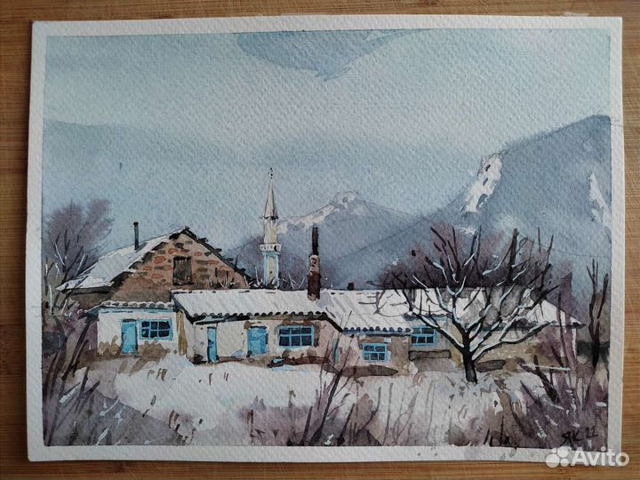 Картина акварель 