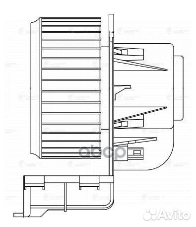 Вентилятор отопителя салона luzar LFh 18H8 LFh