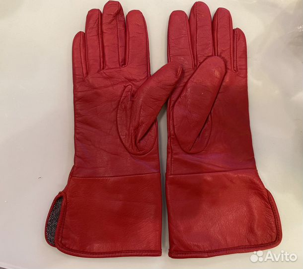 Перчатки красные утепленные р. 7,5