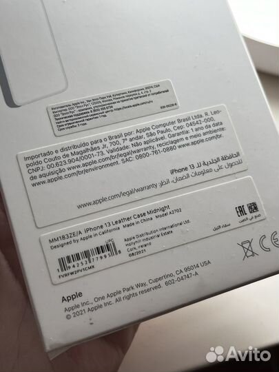 iPhone 13 leather case кожаный чехол оригинал
