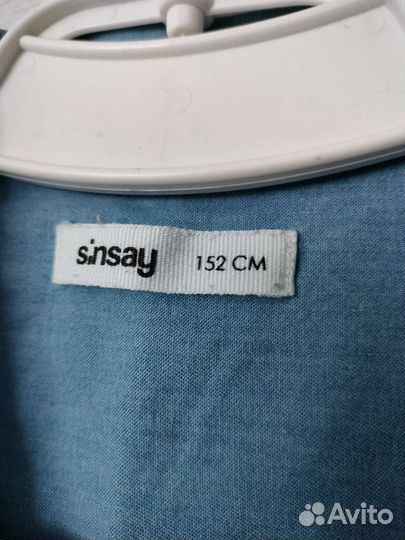 Джинсовая рубашка для девочки подростка