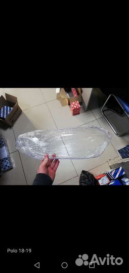 Стекло фары Volkswagen Polo (10-17)(18-19)