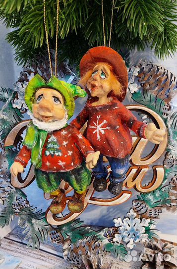 Игрушки на елку ручной работы