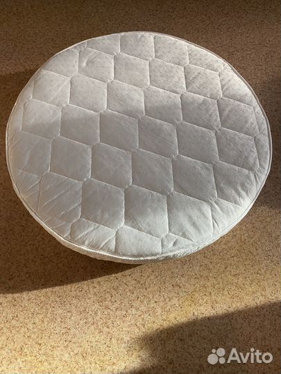 Матрас детский круглый плюс балдахин и простыни