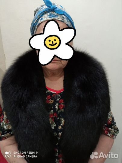 Меховой воротник песец