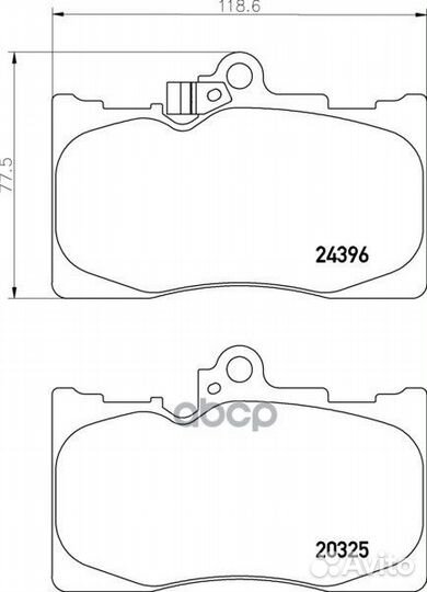Колодки тормозные дисковые перед NP1072 NIS