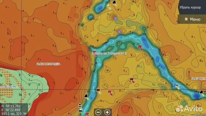 Карты глубин C-MAP RS-Y050