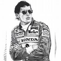 Цифровой рисунок Ayrton Senna