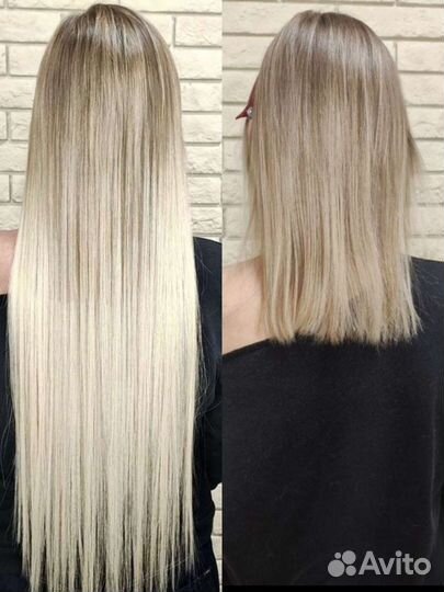 Наращивание волос микро капсулами