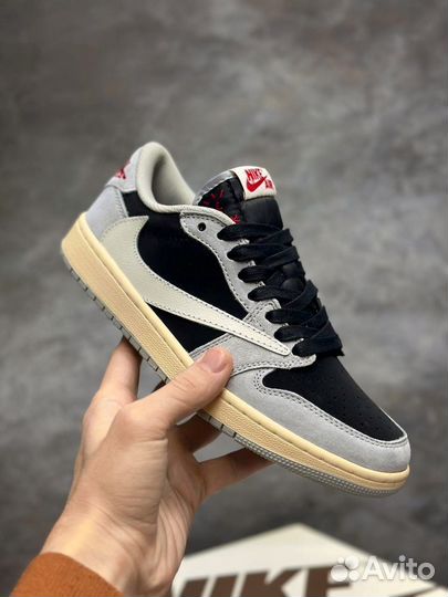 Кроссовки Nike Air Jordan 1 x Travis Scott Grey