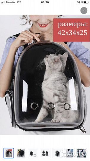Переноска для кошек пластиковая