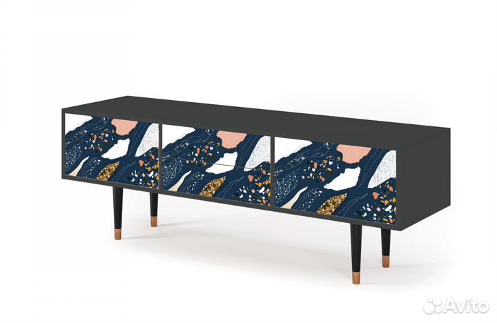 Тв-тумба T4 - Антрацит - Nude Iceberg